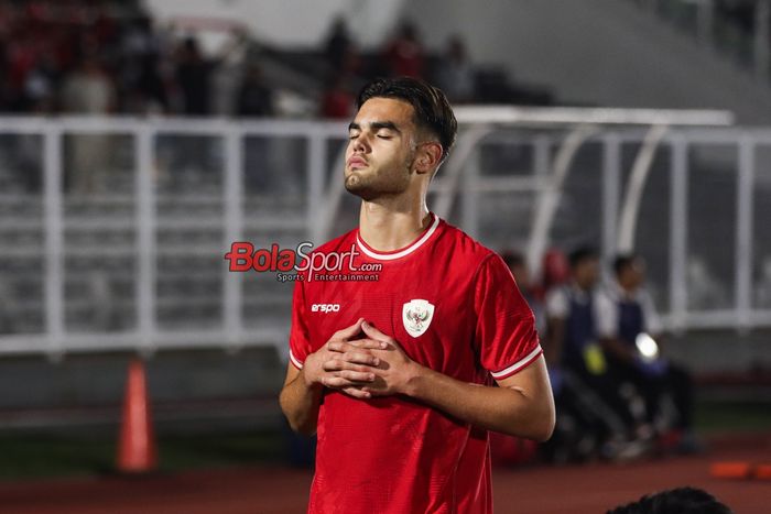 Jens Raven sedang melakukan selebrasi seusai mencetak gol dalam laga Kualifikasi Piala Asia U-20 2025 antara timnas U-20 Indonesia versus timnas U-20 Yaman di Stadion Madya, Senayan, Jakarta, Minggu (29/9/2024) malam.