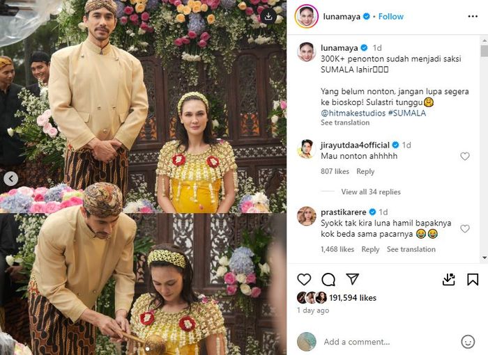 Luna Maya dan Darius Sinathrya