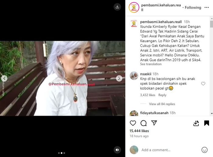 Sosok ibunda Kimberly Ryder
