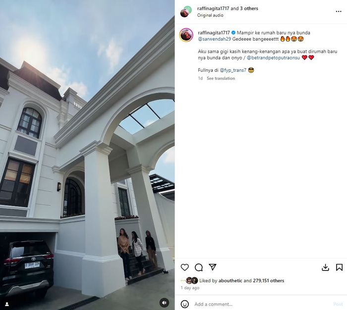 Penampakan rumah Sarwendah