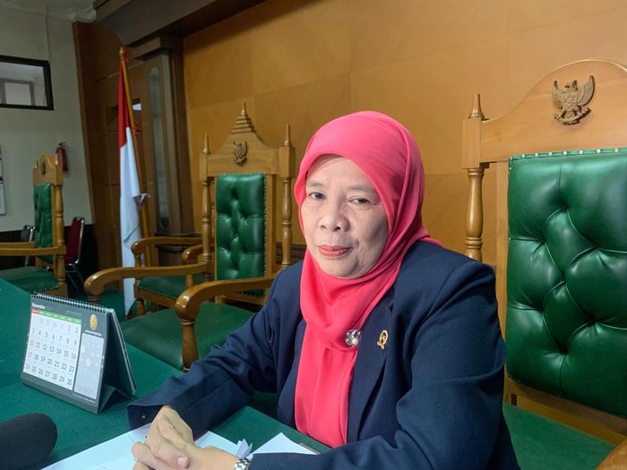 Humas Pengadilan Jakarta Selatan, Taslimah di Pengadilan Agama Jakarta Selatan, Rabu (30/10/2024).