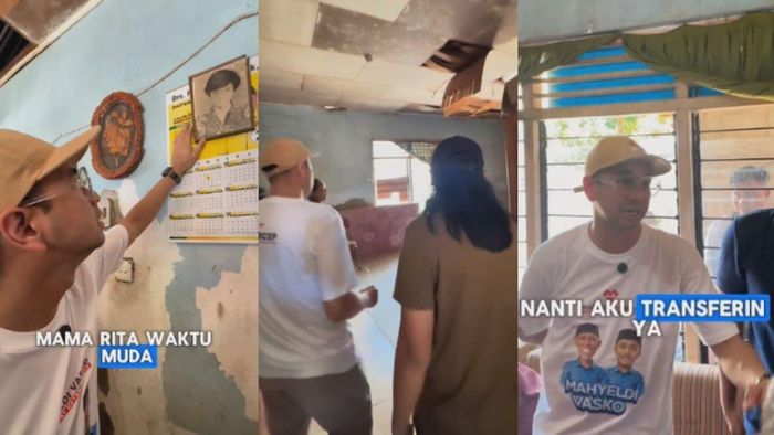 Potret Raffi Ahmad kunjungi rumah masa kecil keluarga Nagita Slavina di Painan, Sumatera Barat. 