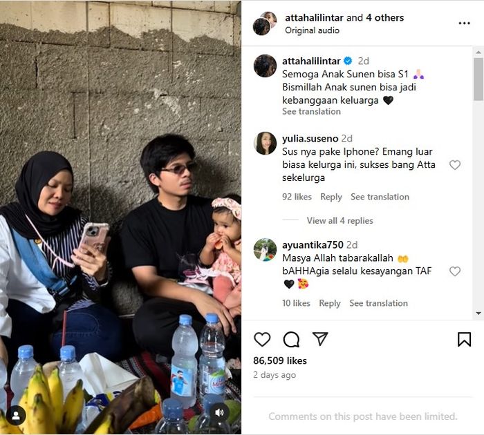 Atta Halilintar kuliahkan anak ART-nya, Sunen.
