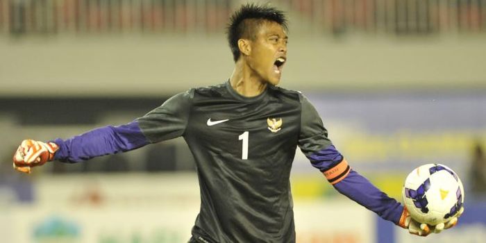    Kiper Timnas Indonesia, Kurnia Meiga Hermansyah.    