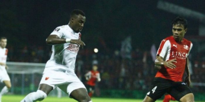 Guy Junior Saat Berlaga di Pertandingan PSM Makassar Vs Home United