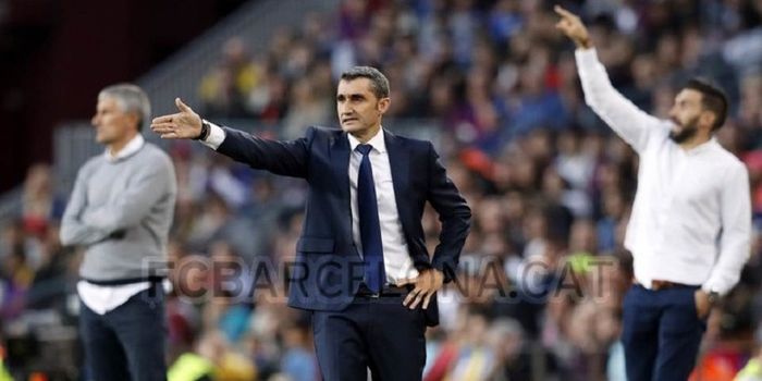  Pelatih Barcelona, Ernesto Valverde, mengungkapkan kepercayaan dirinya saat Barcelona menghadapi dua laga El Clasico di semi final Copa del Rey