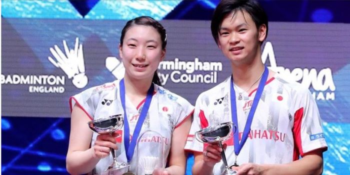     Pebulu tangkis ganda campuran Jepang, Yuta Watanabe/Arisa Higashino, berhasil menjadi juara All 