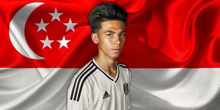 Ben Davis, pemain muda timnas Singapura yang kini memperkuat Fulham U-18 dan U-23.