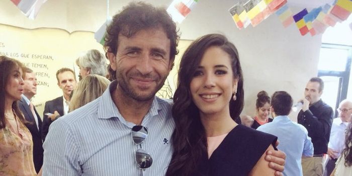 Luis Milla dan sang anak Paulita Milla