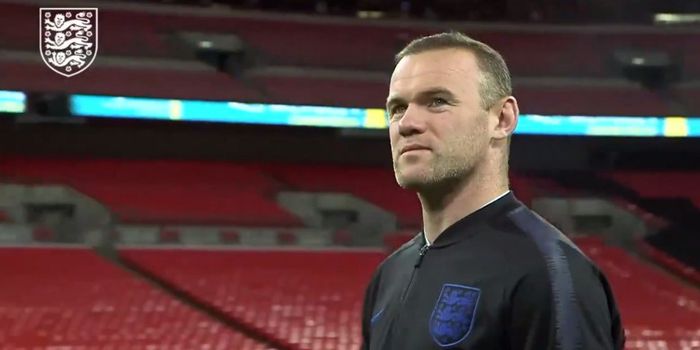 Penyerang timnas Inggris, Wayne Rooney.