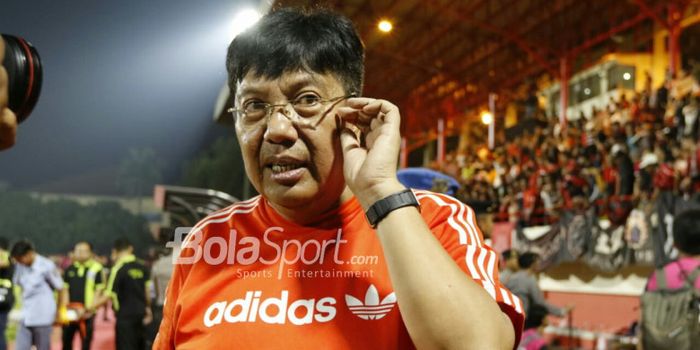  Direktur Utama Persija Jakarta, Gede Widiade di Stadion PTIK, Jakarta, Sabtu (30/6/2018).   