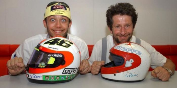 Valentino Rossi dan Graziano Rossi.