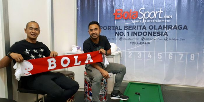 Kurniawan Dwi Yulianto dan Ponaryo Astaman di acara Indonesia Sport Expo &amp; Forum di ICE, BSD City, S
