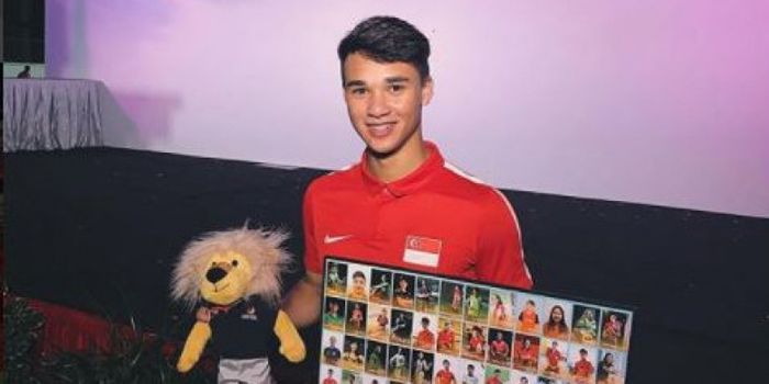 Pemain muda timnas U-23 Singapura, Ikhsan Fandi.