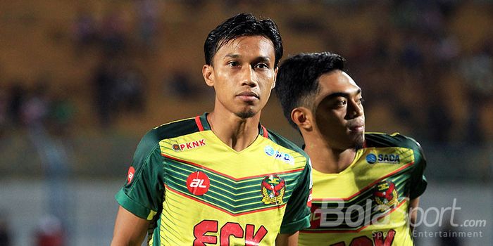 Gelandang Kedah FA, Baddrol Bakhtiar, saat tampil melawan Madura United pada laga hari ketiga ajang 