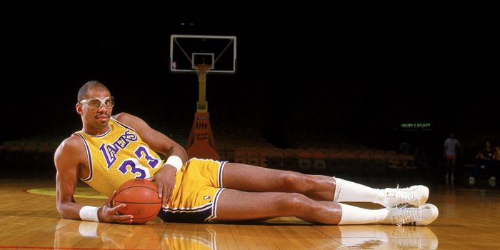 Kareem Abdul Jabbar saat membela LA Lakers