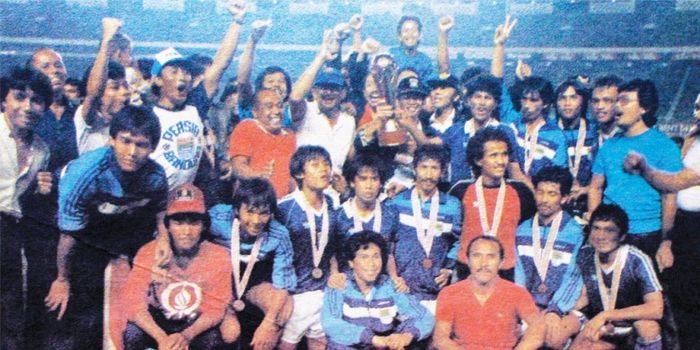 Persib saat menjadi juara Piala Perserikatan 1986