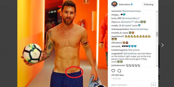 Lionel Messi Shirtless