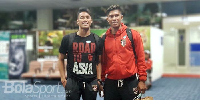 Bek Bali United, Agus Nova Wiantara (kanan).