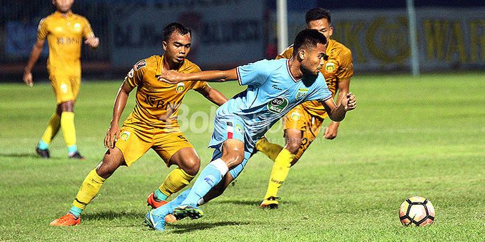 Saddil Ramdani ketika berkostum Persela Lamongan di Liga 1 2018.