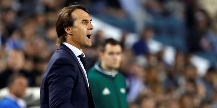 Reaksi mantan pelatih Spanyol, Julen Lopetegui, dalam laga Grup G Kualifikasi Piala Dunia 2018 zona Eropa.