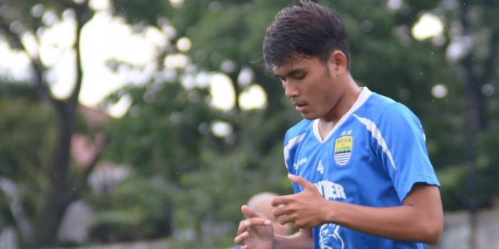 Puja Abdillah, pemain hasil didikan Diklat Persib yang kini bermain untuk klub satelit Maung Bandung, Blitar Bandung United.
