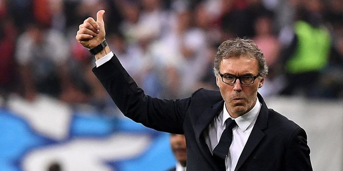  Reaksi pelatih Paris Saint-Germain, Laurent Blanc, dalam laga final Piala Prancis kontra Olympique 
