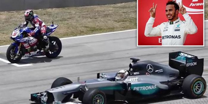 Ilustrasi adu cepat MotoGP vs Formula1