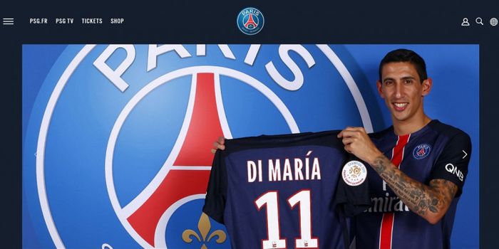 Angel Di Maria memperpanjang kontrak di Paris Saint-Germain, Rabu (31/10/2018) waktu setempat.