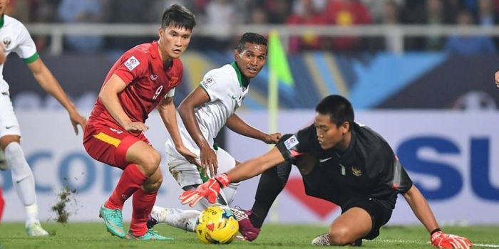Kurnia Meiga saat memperkuat timnas Indonesia di Piala AFF 2016.