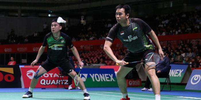 Pasangan ganda putra beda negara, Hendra Setiawan/Tan Boon Heong (Indonesia/Malaysia).