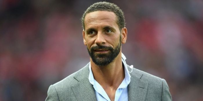 Legenda Manchester United, Rio Ferdinand, hadir di laga testimonial mantan rekan setimnya, Wayne Roo