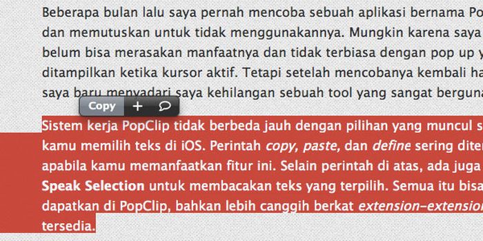 how to copy in popclip how to copy in popclip