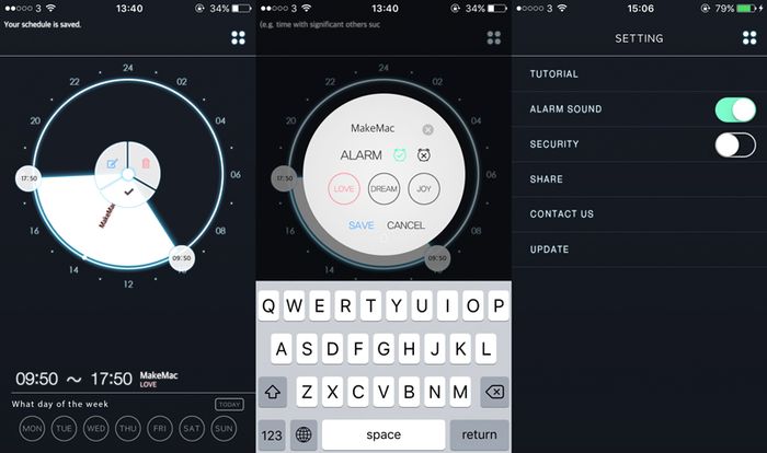 3cycle Aplikasi Jadwal Harian Berdesain Diagram Unik Di Iphone Makemac