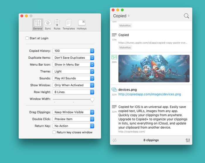 Copied, Clipboard Manager Cantik & Integrasi iCloud di Mac & iOS - MakeMac