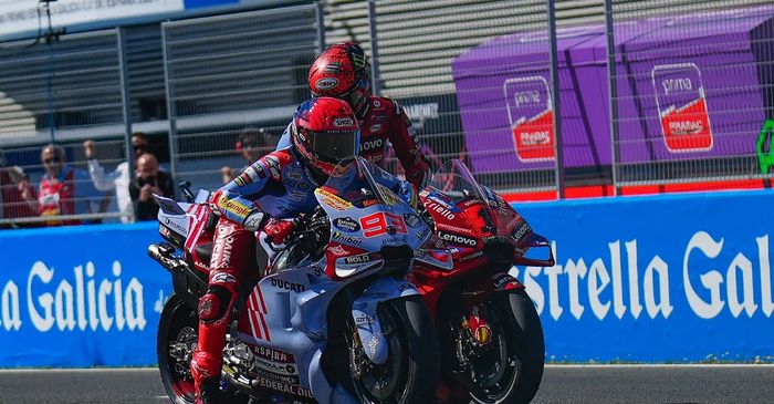 Hasil MotoGP Spanyol 2024 - Francesco Bagnaia Lolos dari Kejaran Marc Marquez, Ducati Dominasi Podium