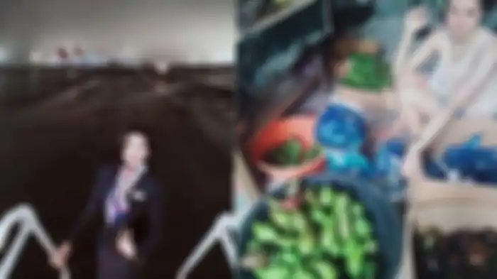 Marielle Enrique alias Em Enrique , pramugari yang banting setir jadi penjual buah.