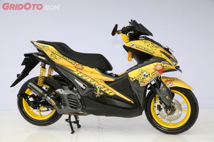 Yamaha Aerox Best Decal Andalkan Karakter Kartun 