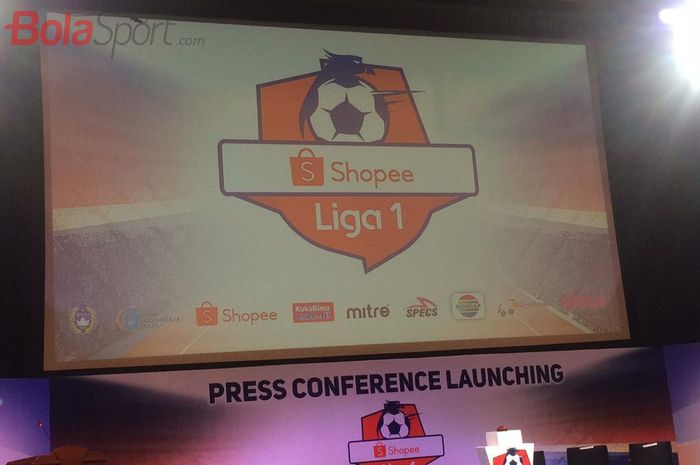 Konferensi Pers Launching Shopee Liga 1 2019 di SCTV Tower, Senayan, Jakarta Pusat, Senin (13/5/2019).