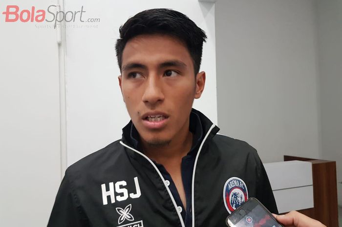 Gelandang Arema FC, Hanif Sjahbandi ditemui seusai laga kontra Persija Jakarta, Sabtu (3/8/2019).