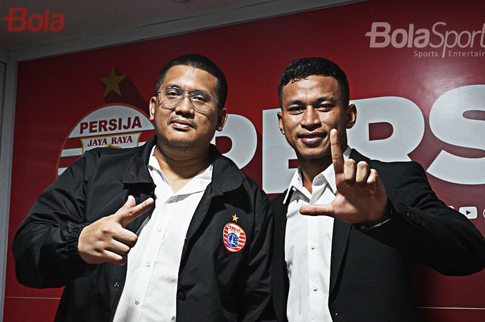 Dicky Soemarno dan Osvaldo Haay di kantor Persija Jakarta, Kuningan, Jakarta 