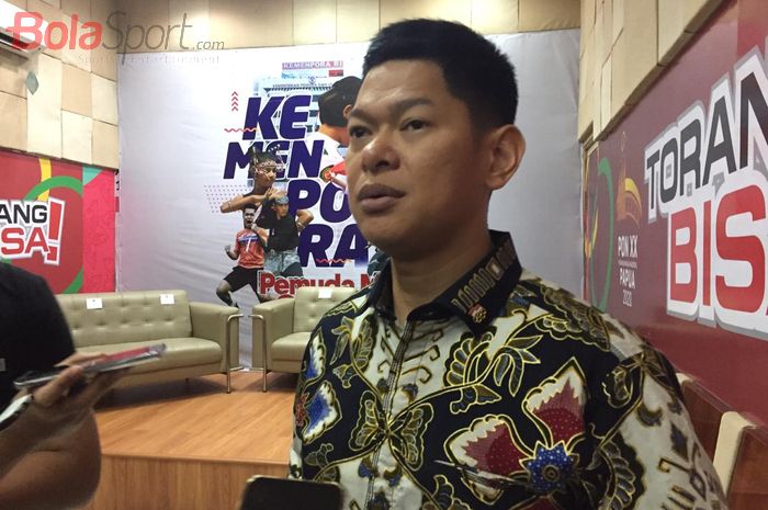 Presiden National Olympic Committee (NOC) Indonesia, Raja Sapta Oktohari, di Kantor Kemenpora, Jakarta, Kamis (20/2/2020).