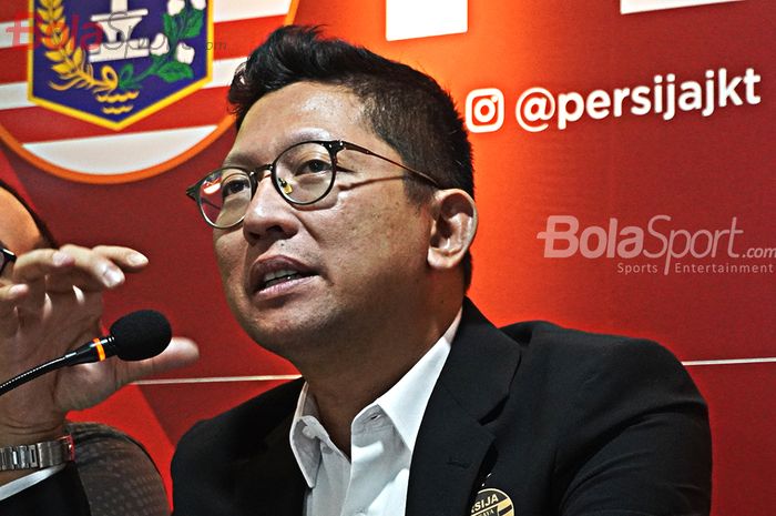 Presiden Persija Jakarta, Muhammad Prapanca ketika Press Conference mengenai Launching Persija Jakarta di Kantor Persija, Kuningan, Jakarta (21/02/2020).