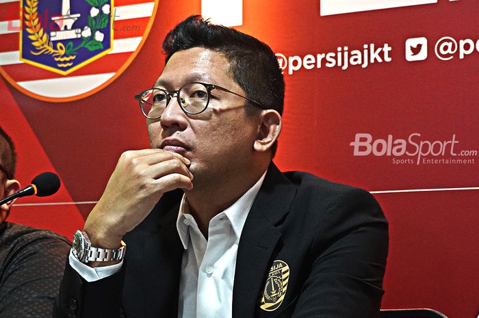 Presiden Persija Jakarta, Mohamad Prapanca ketika Press Conference mengenai Launching Persija Jakarta di Kantor Persija, Kuningan, Jakarta (21/02/2020).