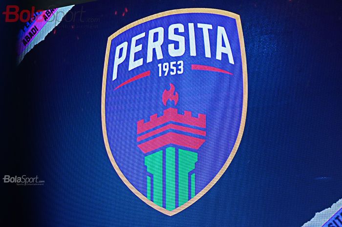 Peluncuran logo baru Persita Tanggerang dalam menyambut kompetisi Liga 1 2020 mendatang di Tanggerang, Banten (26/2/2020)