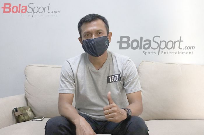 Pelatih Persita Tangerang, Widodo Cahyono Putro, melakukan wawancara ekslusif dengan BolaSport.com, 17 September 2020