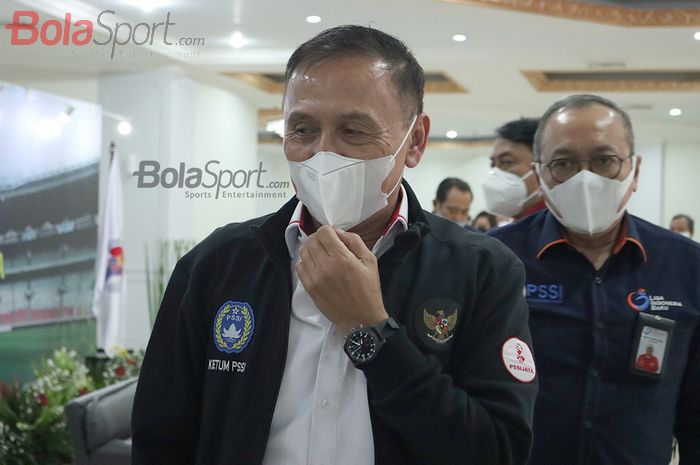 Ketum PSSI Mochamad Iriawan dalam acara Silaturahmi Menpora RI dengan Stakeholders Sepakbola Indonesia di Gedung Kemenpora, Kamis (18/2/2021).