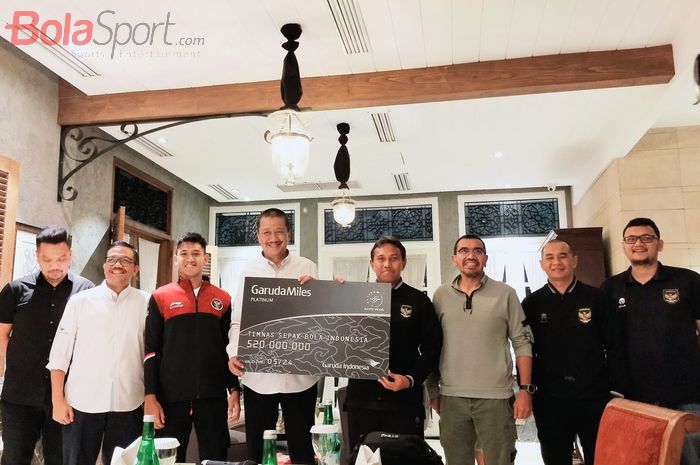 Garuda Indonesia memberikan apresiasi kepada Timnas Sepak Bola Indonesia yang berprestasi di ajang SEA Games 2023,  pada hari Rabu (26/07/2023).