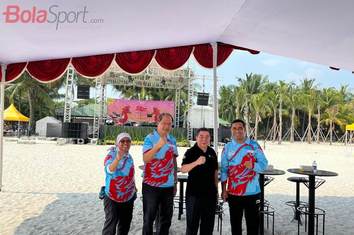 Konferensi Pers Jakarta International Dragon Boat Festival 2023, yang diselenggarakan di Ancol, kawasan Jakarta Utara, Sabtu (29/07/2023).