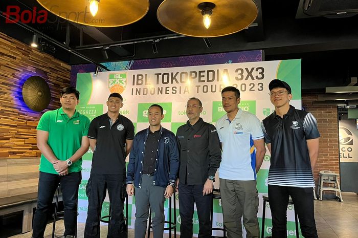 Konferensi Pers IBL 3x3 Indonesia Tour 2023 yang diselenggarakan di Senopati, kawasan Jakarta Selatan, Jumat (15/9/2023).